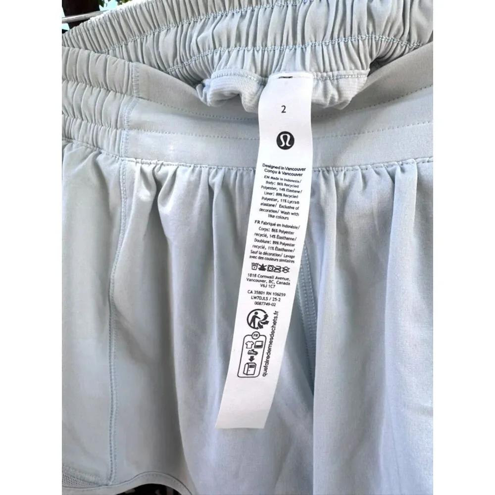 NWT Lululemon Ocean Air Hotty Hot Low Rise Short 2.5
